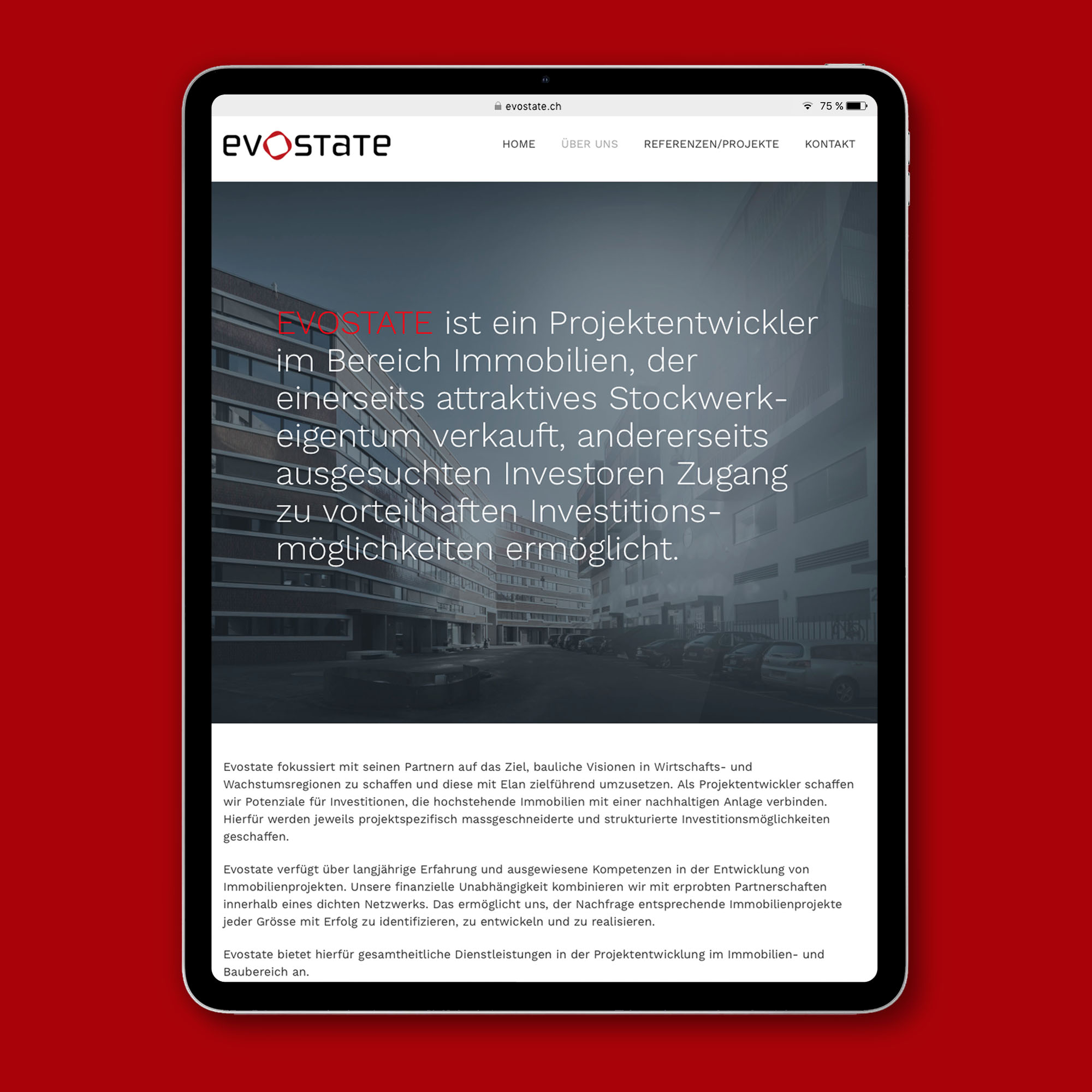 Evostate – Website