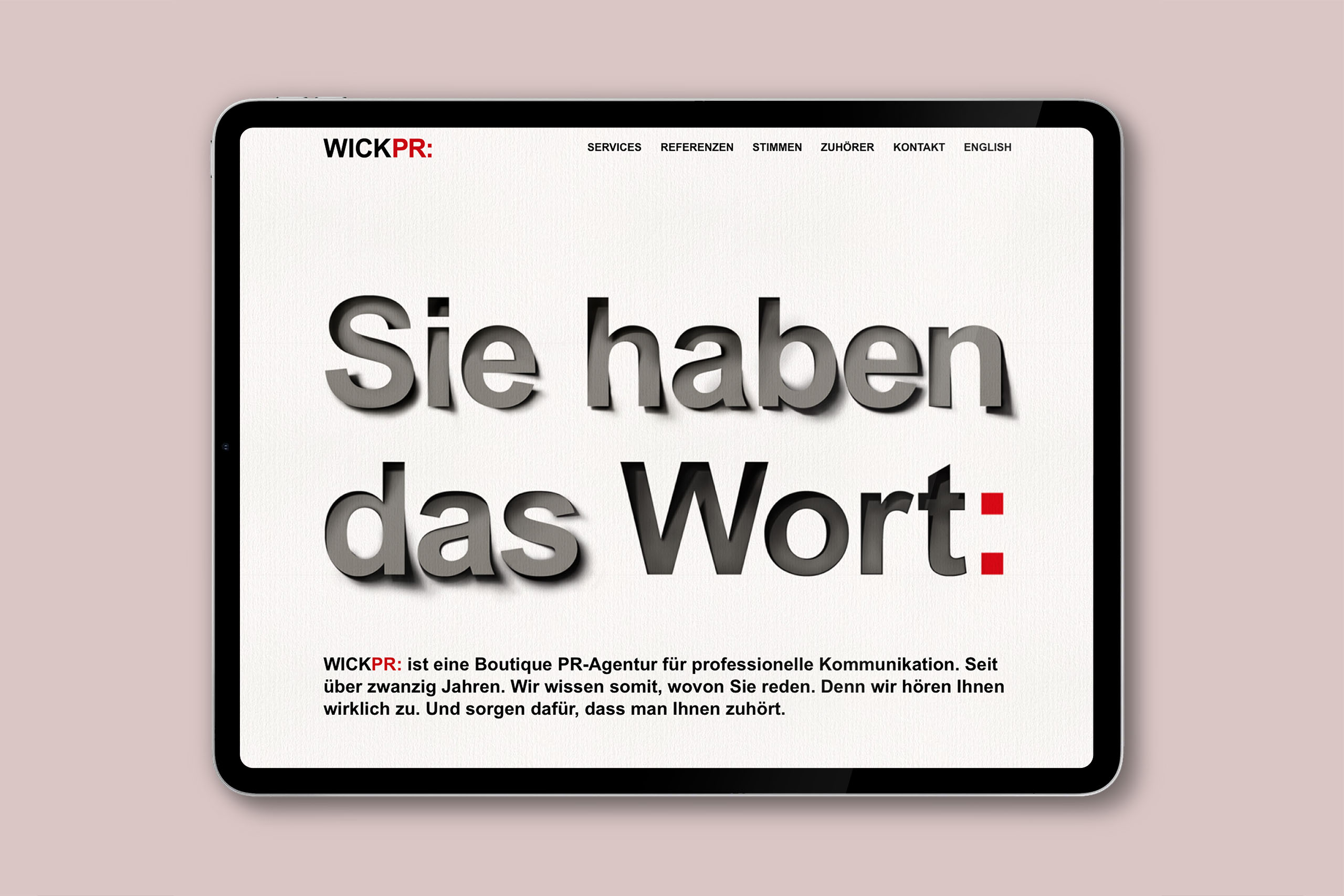 WickPR – Website